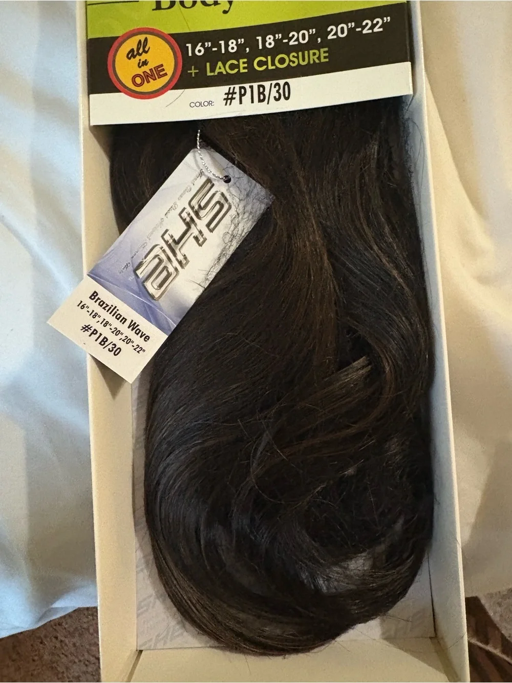 Brazilian Body Wave Human Hair - Medium Brown (P1B/30)